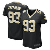 Nathan Shepherd New Orleans Saints Women's Game Jersey - Black