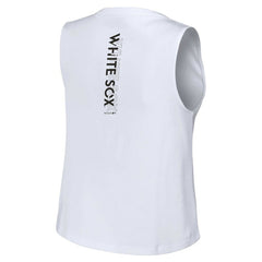 Chicago White Sox WEAR by Erin Andrews Women's Lace-Up Tank Top White