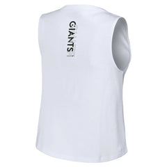 San Francisco Giants WEAR by Erin Andrews Women's Lace-Up Tank Top White
