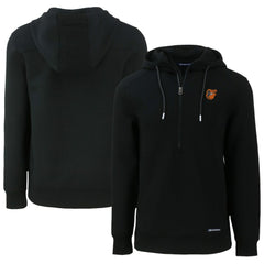 Baltimore Orioles Cutter & Buck Roam Eco Half-Zip Recycled Pullover Hoodie Black