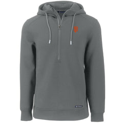 San Francisco Giants Cutter & Buck Roam Eco Half-Zip Recycled Pullover Hoodie Gray