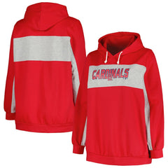 St. Louis Cardinals Profile Women's Plus Size Pullover Hoodie Red