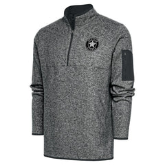 Houston Astros Antigua Metallic Big & Tall Quarter-Zip Jacket Graphite