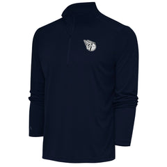 Cleveland Guardians Antigua Metallic Tribute Quarter-Zip Top Navy