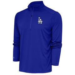 Los Angeles Dodgers Antigua Metallic Tribute Quarter-Zip Top Royal