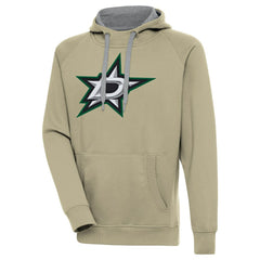 Dallas Stars Antigua Victory Pullover Hoodie Khaki