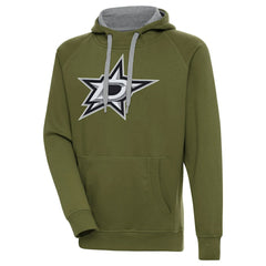 Dallas Stars Antigua Victory Pullover Hoodie Olive