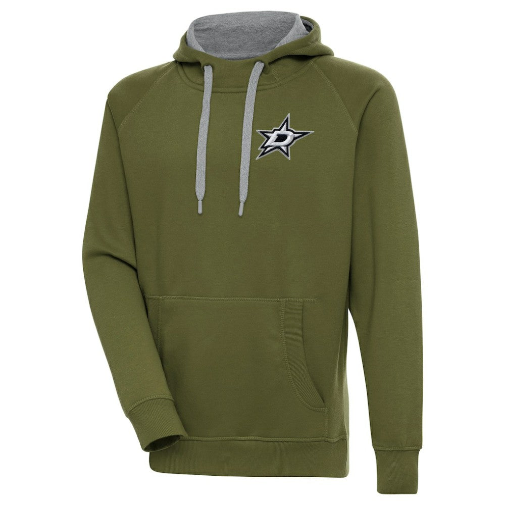 Dallas Stars Antigua Victory Pullover Hoodie Olive