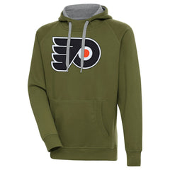 Philadelphia Flyers Antigua Victory Pullover Hoodie Olive