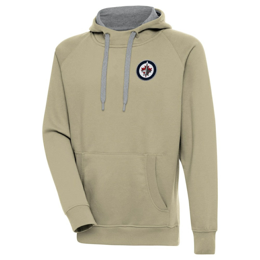 Winnipeg Jets Antigua Victory Pullover Hoodie Khaki