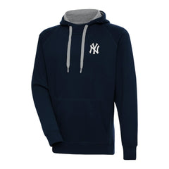 New York Yankees Antigua Metallic Victory Pullover Hoodie Navy