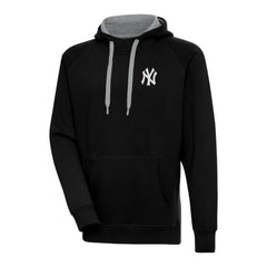 New York Yankees Antigua Metallic Victory Pullover Hoodie Black
