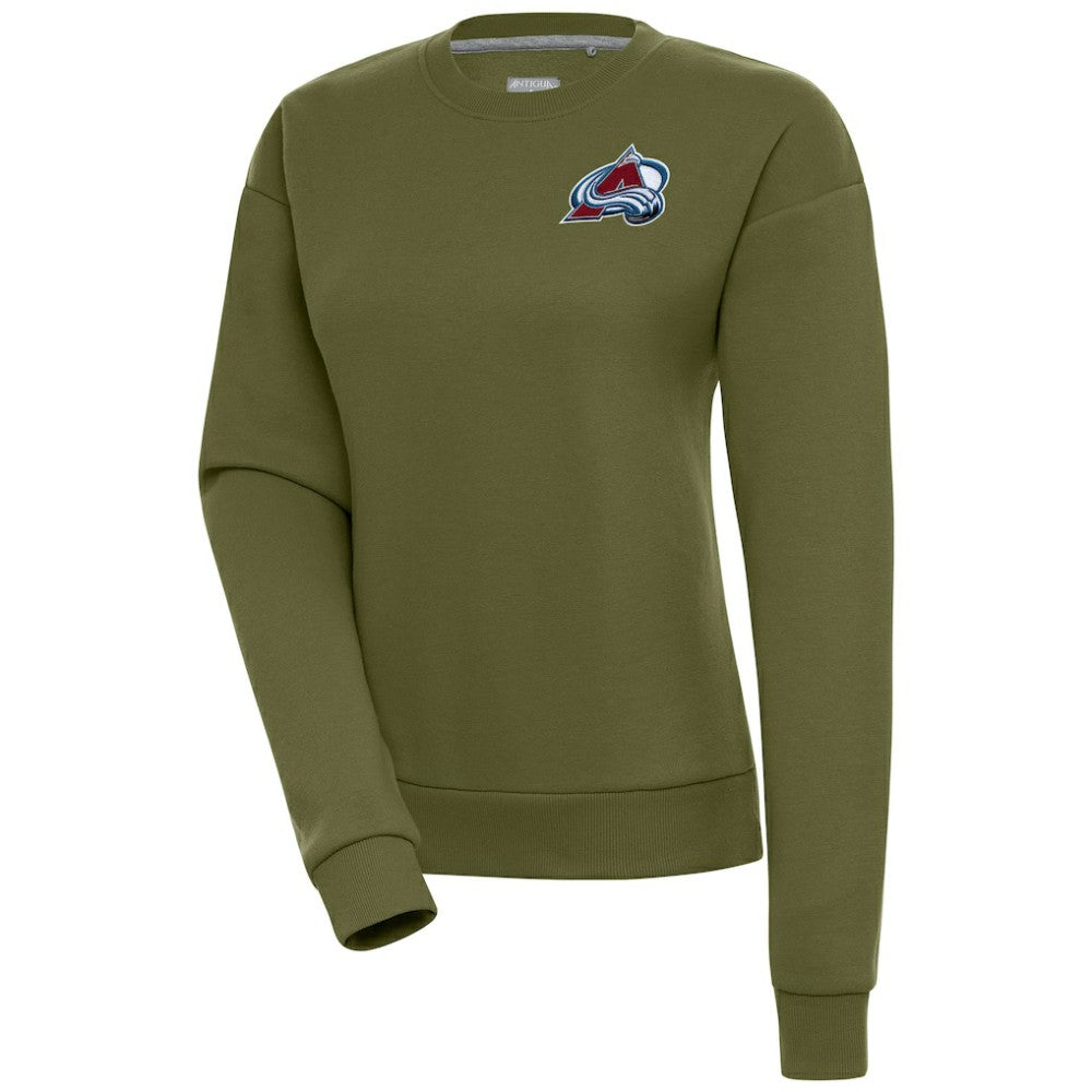 Colorado Avalanche Antigua Women's Victory Pullover Sweatshirt Olive