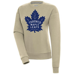 Toronto Maple Leafs Antigua Women's Victory Pullover Sweatshirt Khaki