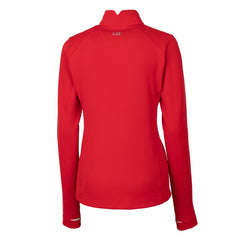 Cleveland Guardians Cutter & Buck Women's DryTec Traverse Stretch Quarter-Zip Pullover Top Red