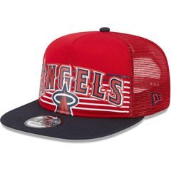 Los Angeles Angels Speed Golfer Trucker Snapback Hat Red | New Era