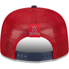 Los Angeles Angels Speed Golfer Trucker Snapback Hat Red | New Era