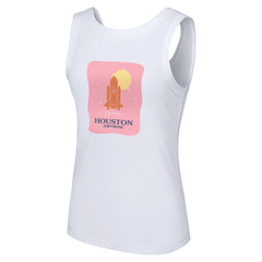 Houston Astros Lusso Style Women's Lindy Tank Top White