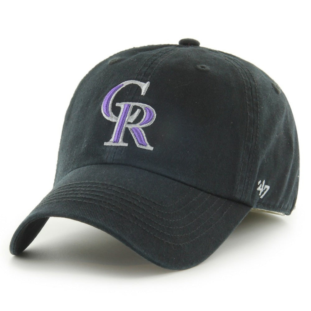 Colorado Rockies Franchise Logo Fitted Hat Black | 47 brand