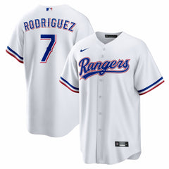 Ivan Rodriguez Texas Rangers Home Retired Player Replica Jersey - White