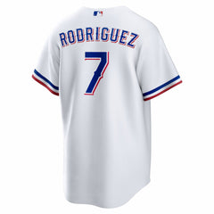 Ivan Rodriguez Texas Rangers Home Retired Player Replica Jersey - White