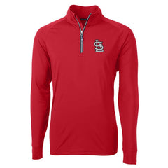 St. Louis Cardinals Cutter & Buck Adapt Eco Knit Stretch Recycled Quarter-Zip Pullover Top Red