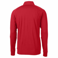 Chicago Cubs Cutter & Buck Adapt Eco Knit Stretch Recycled Quarter-Zip Pullover Top Red