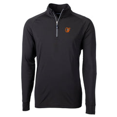 Baltimore Orioles Cutter & Buck Adapt Eco Knit Stretch Recycled Quarter-Zip Pullover Top Black