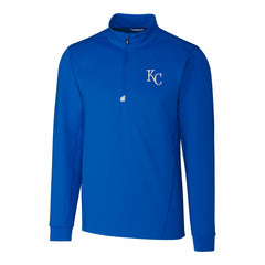 Kansas City Royals Cutter & Buck Traverse Stretch Quarter-Zip Pullover Top Royal