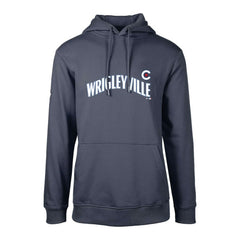 Chicago Cubs Levelwear City Connect Podium Core Logo Pullover Hoodie Navy