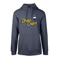 Milwaukee Brewers Levelwear City Connect Podium Core Logo Pullover Hoodie Navy