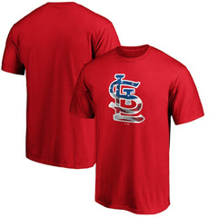 St. Louis Cardinals Banner Wave T-Shirt Red