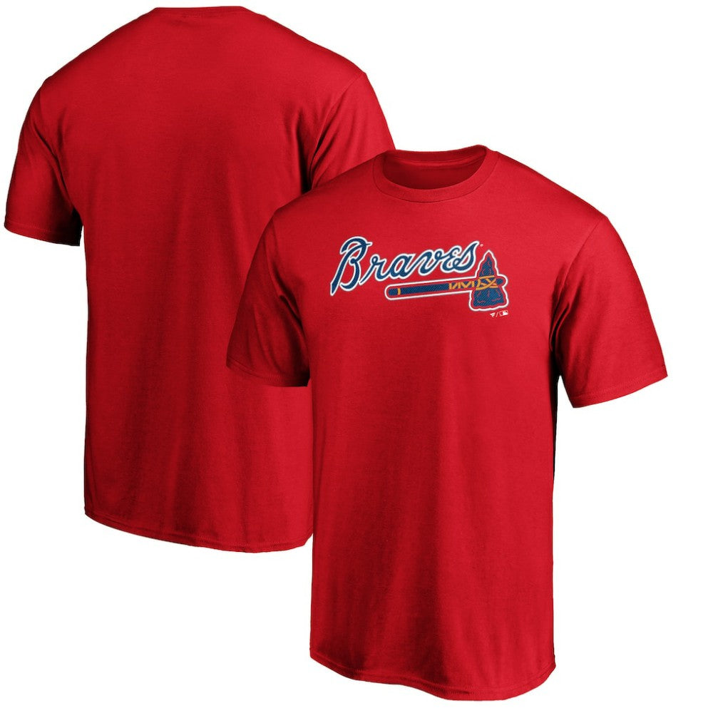 Atlanta Braves Official Team Wordmark T-Shirt Red
