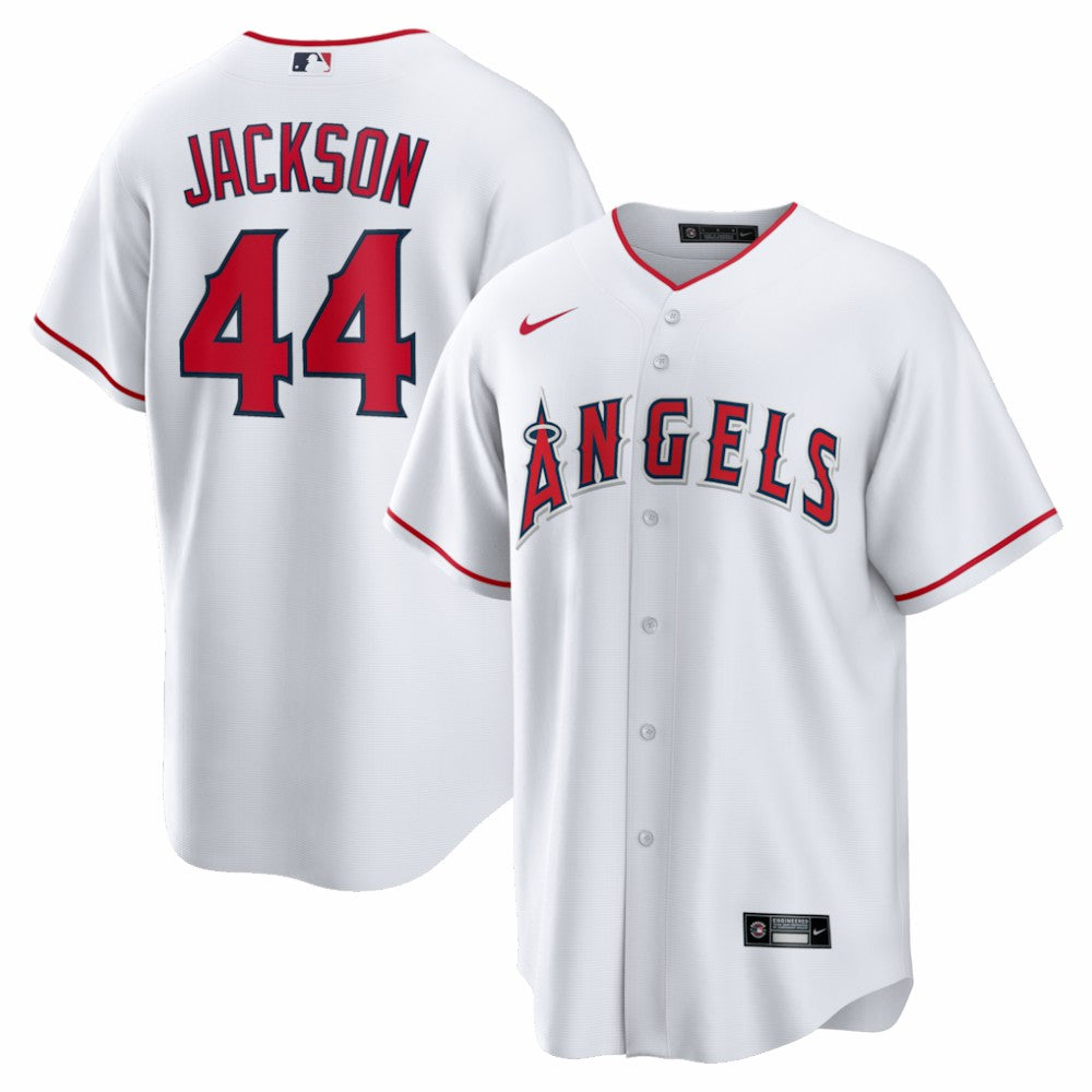 Reggie Jackson Los Angeles Angels Home Retired Player Replica Jersey - White