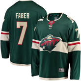 Brock Faber Minnesota Wild Fanatics Home Breakaway Player Jersey Green