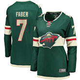 Brock Faber Minnesota Wild Fanatics Women's Home Breakaway Player Jersey Green