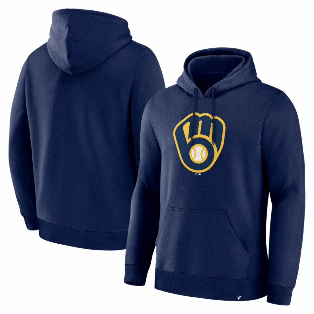 Milwaukee Brewers Primary Logo Legacy Hoodie Navy