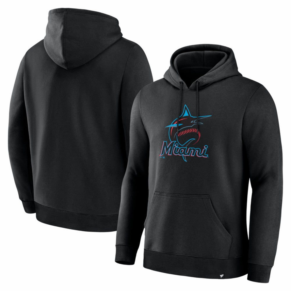 Miami Marlins Primary Logo Legacy Hoodie Black