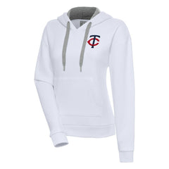 Minnesota Twins Antigua Women's Victory Pullover Hoodie White