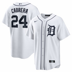 Miguel Cabrera Detroit Tigers Home Retired Player Replica Jersey - White