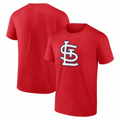 St. Louis Cardinals Logo Athletic Official Logo T-Shirt Red