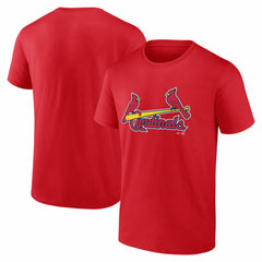 St. Louis Cardinals Logo Athletic Wordmark T-Shirt Red