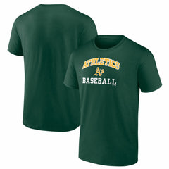 Athletics Logo Athletic Heart and Soul T-Shirt Green