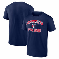 Minnesota Twins Logo Athletic Heart and Soul T-Shirt Navy