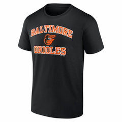 Baltimore Orioles Logo Athletic Heart and Soul T-Shirt Black