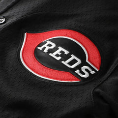 Ken Griffey Jr. Cincinnati Reds Big & Tall Cooperstown Mesh Batting Practice Jersey - Black