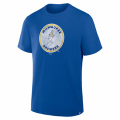 Milwaukee Brewers Vintage Logo Legacy T-Shirt Royal