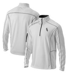 Chicago White Sox Omni-Wick Shotgun Quarter-Zip Pullover Top White | Columbia