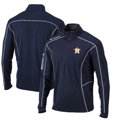 Houston Astros Omni-Wick Shotgun Quarter-Zip Pullover Top Navy | Columbia