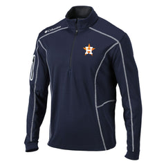 Houston Astros Omni-Wick Shotgun Quarter-Zip Pullover Top Navy | Columbia